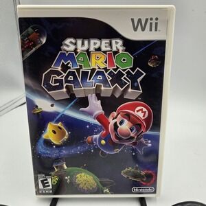 Super Mario Galaxy (Nintendo Wii) CIB Complete w/ Manual - Tested and Working